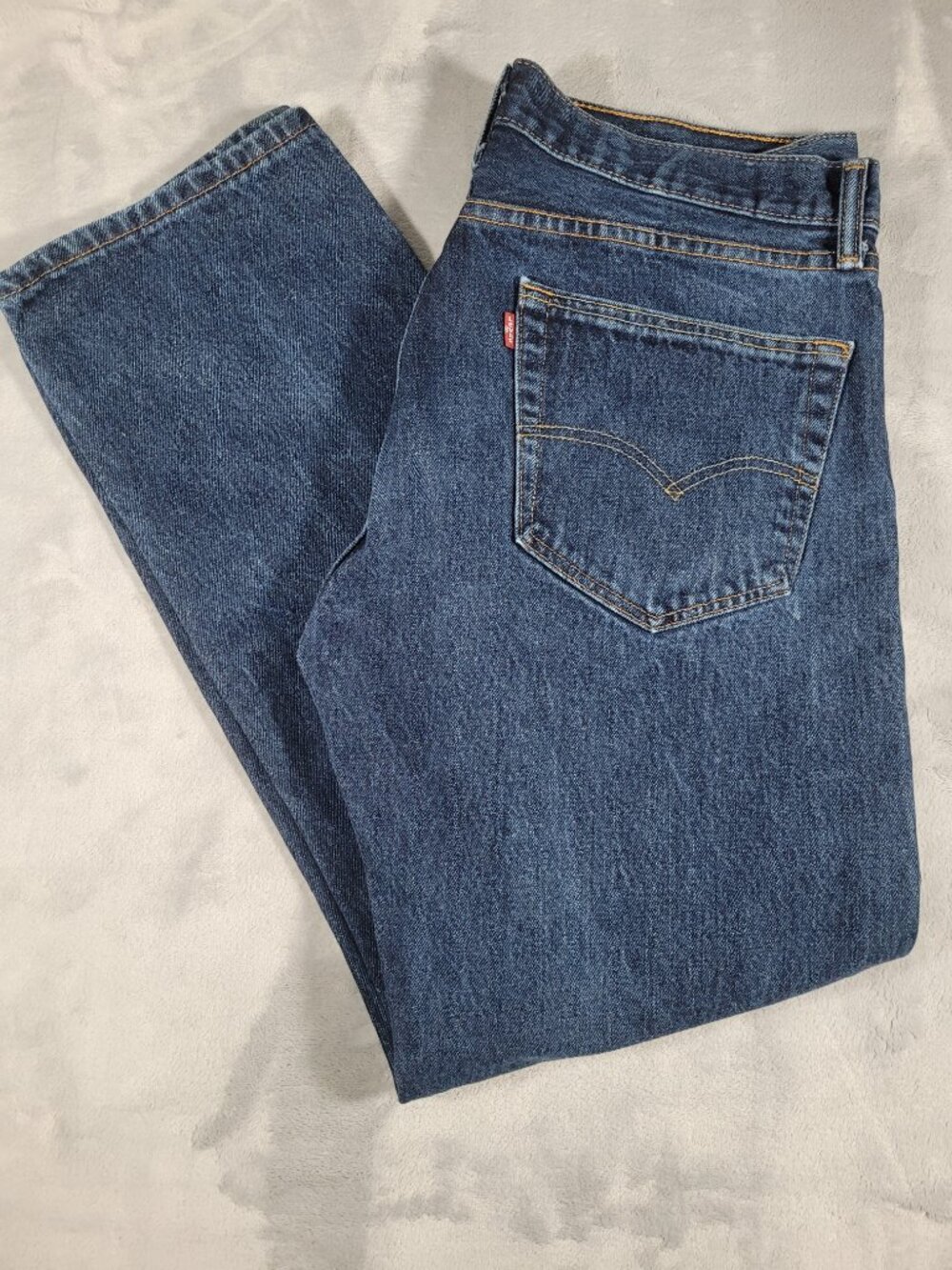 Levi's 541 Jeans Men's 36x32 Athletic Fit Tapered Dark Wash Blue Denim Stretch
